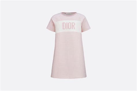 dior dress pink buttons cotton|Flared Dress Ivory and Pale Pink Cotton Jersey .